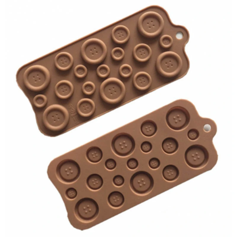 Silikónová forma na 19ks čokoládových gombíkov a kociek ľadu 21x10cm