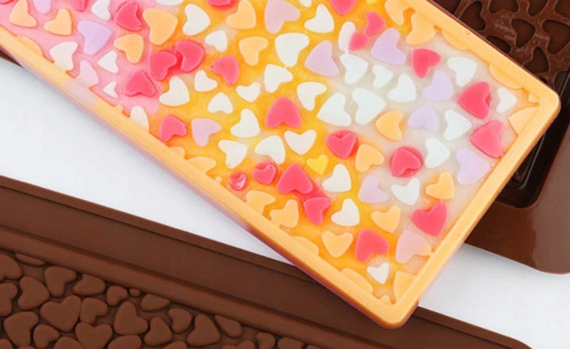 Silikónová forma na čokoládové srdiečka a kocky ľadu 21x10cm