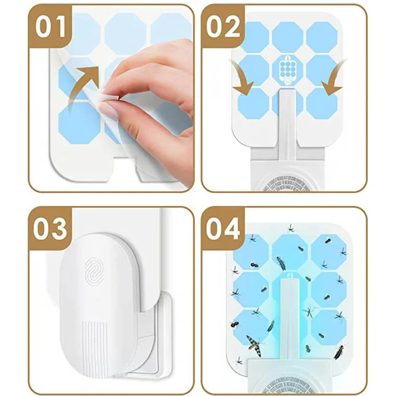 Tichý UV LED Lapač hmyzu