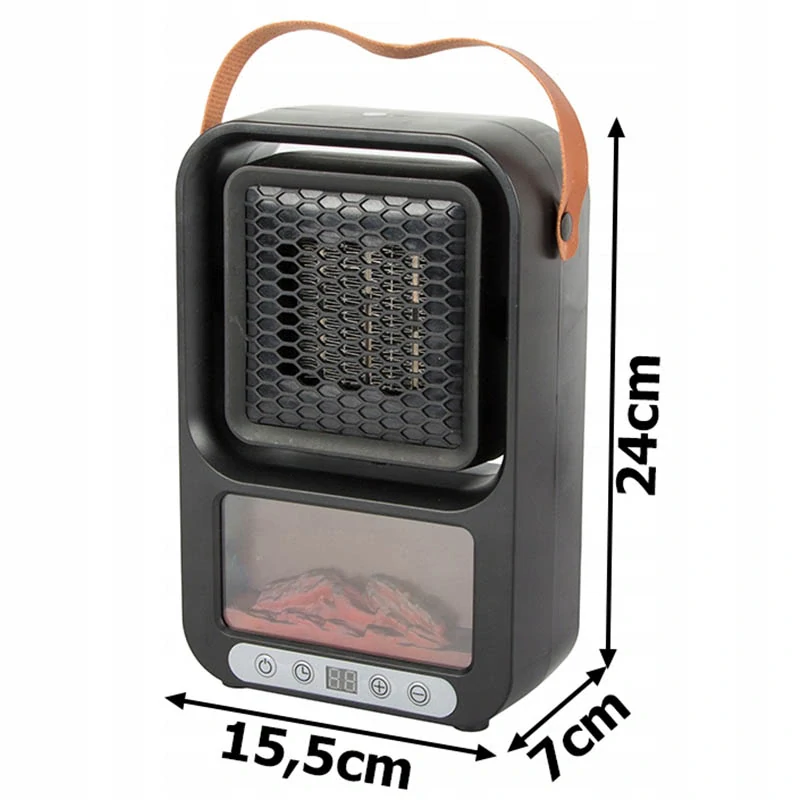 Ohrievač vzduchu s imitáciou krbu a termostatom 500W