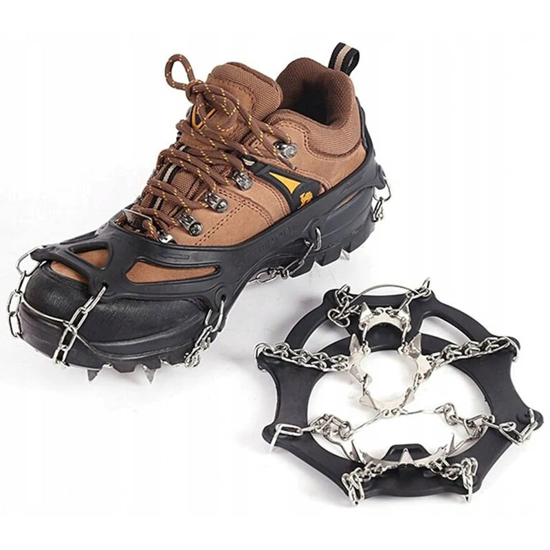 Protišmykové návleky na topánky s kovovými hrotmi 36-45 čierne