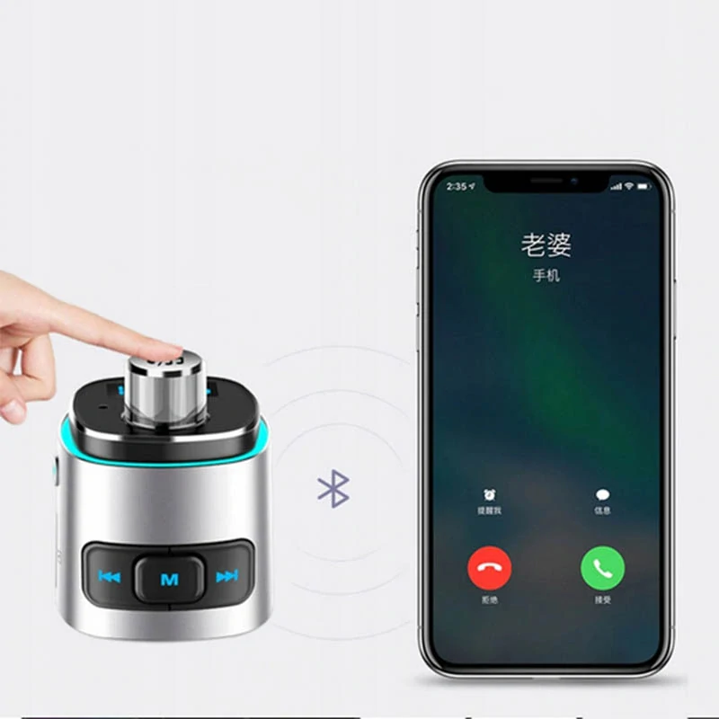 Bluetooth FM Transmitter do auta s rýchlonabíjačkou BC42