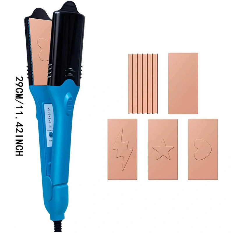 3D žehlička na vytváranie vzorov na vlasoch 5v1