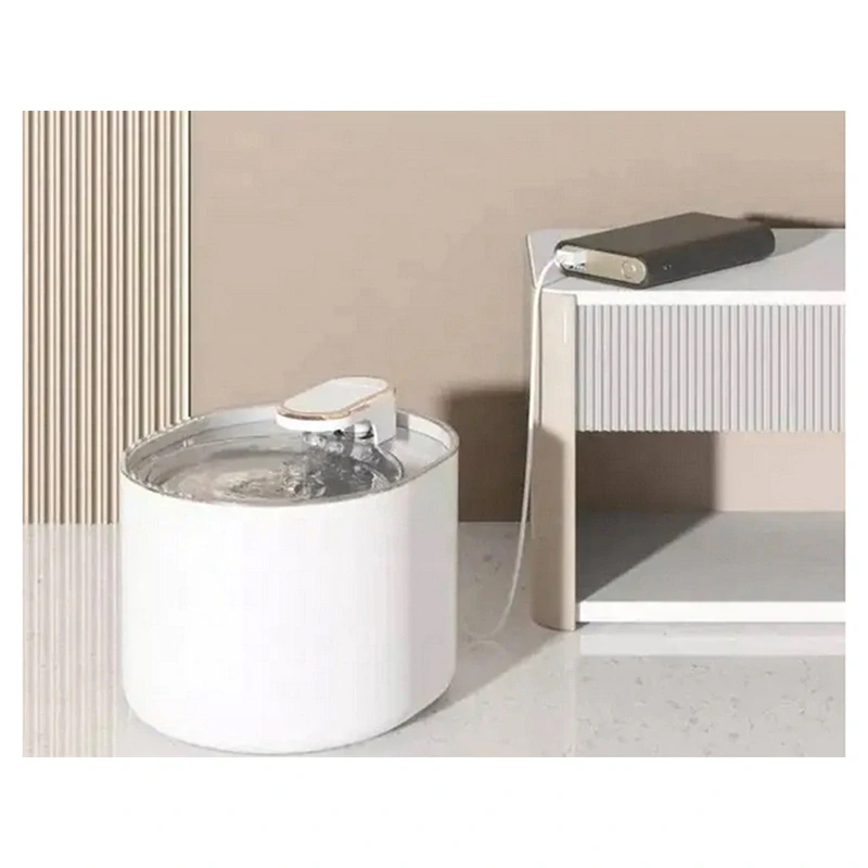 Napájadlo pre psa/mačku - tečúca fontána s filtrom 3L - biela