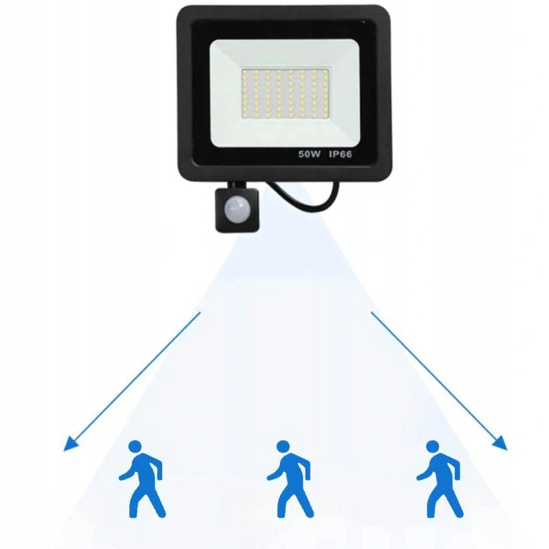 Vonkajší reflektor LED s detektorom pohybu 10W