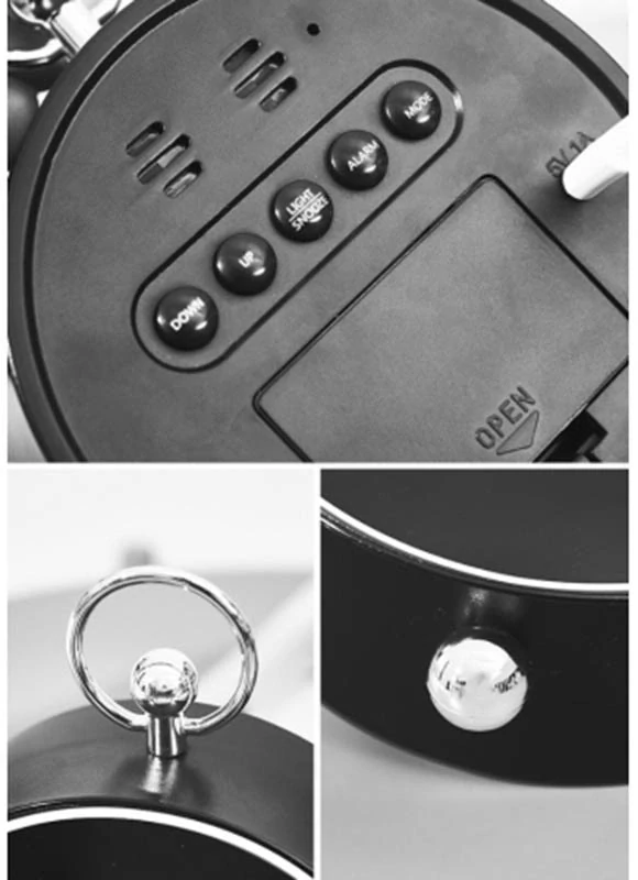 Elektronický LED budík s teplomerom