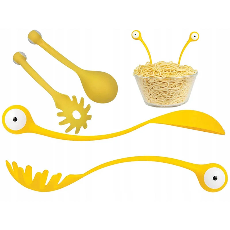 Veselé kuchynské naberacie lyžice na cestoviny