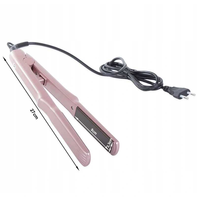 Keramická žehlička na vlasy ružová