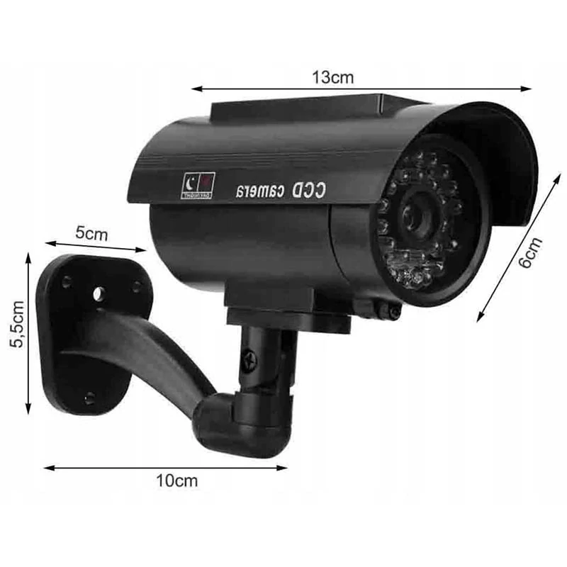 Vonkajšia falošná bezpečnostná solárna kamera