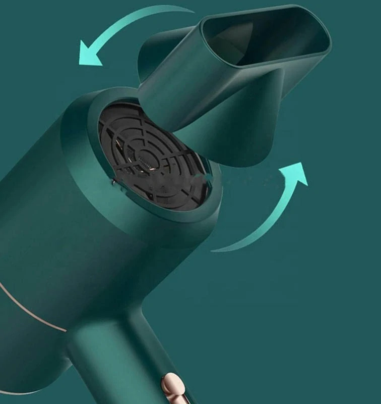 Turistický fén na vlasy 730W biely