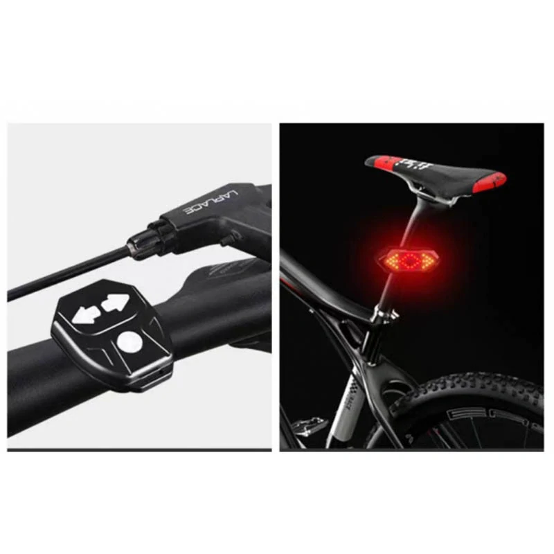 Sada predného a zadného svetla so smerovkami na bicykel