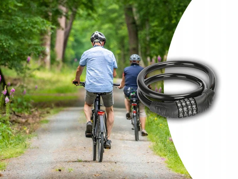 Zámok na bicykel 60cm na kód