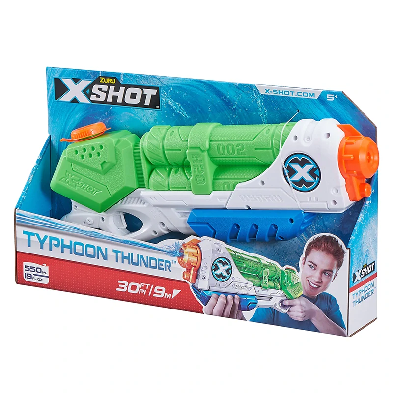 X-Shot Typhoon Thunder – vodná pištoľ 550 ml s dostrelom až 9 m