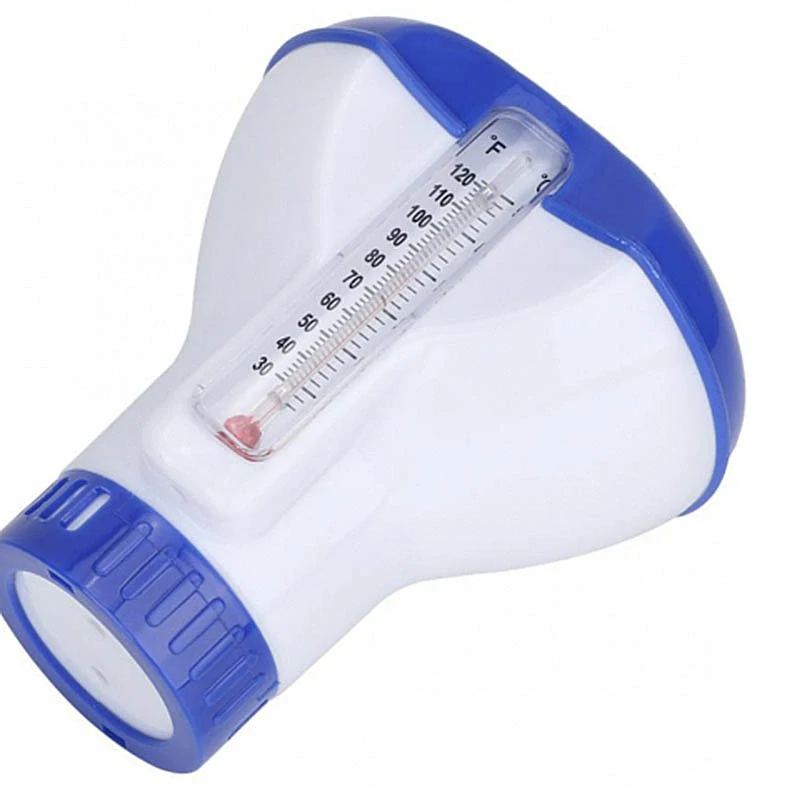 Dávkovač chlóru do bazénu s teplomerom