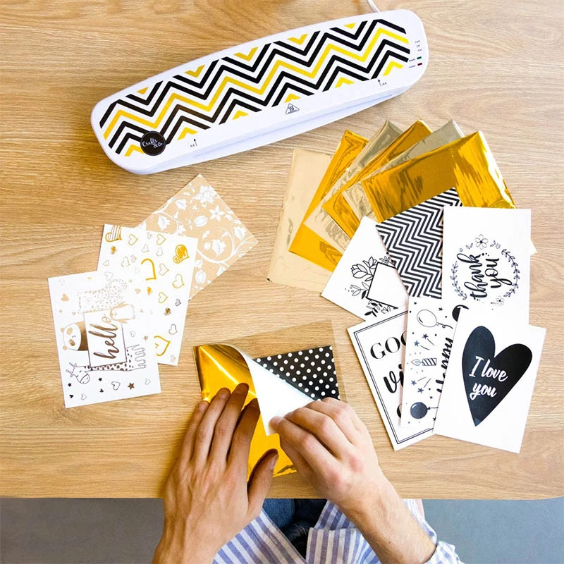 Aplikátor horúcej fólie Crafts & Co – štartovacia sada na tvorbu luxusných dekorácií