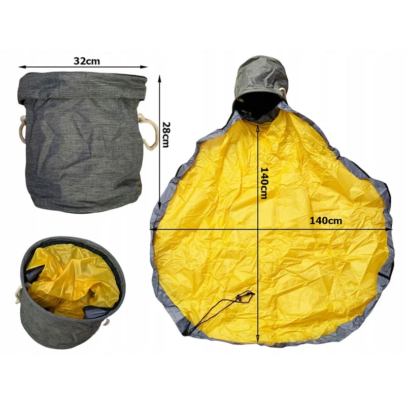 Kôš na hračky s podložkou na hranie sivý