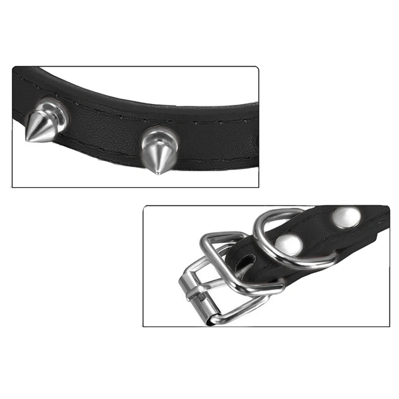 Obojok pre psa z ekokože nastaviteľný 38-49cm