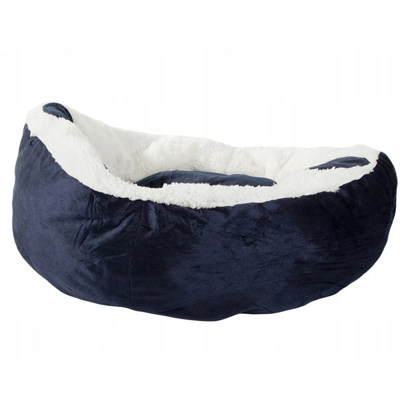 Plyšový pelech pre zviera 60cm modrý