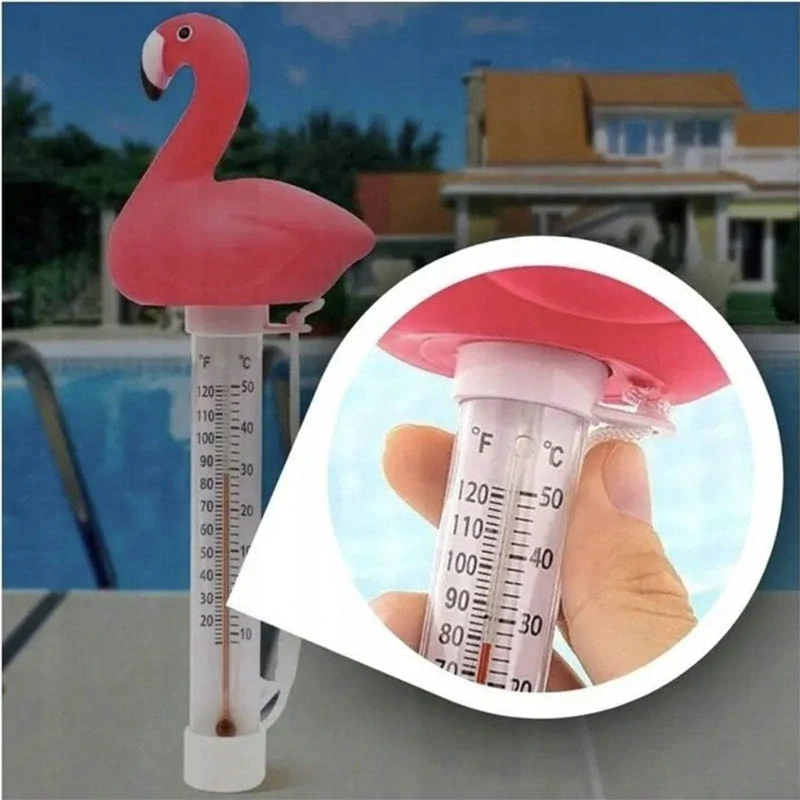 Plávajúci teplomer do bazéna Plameniak