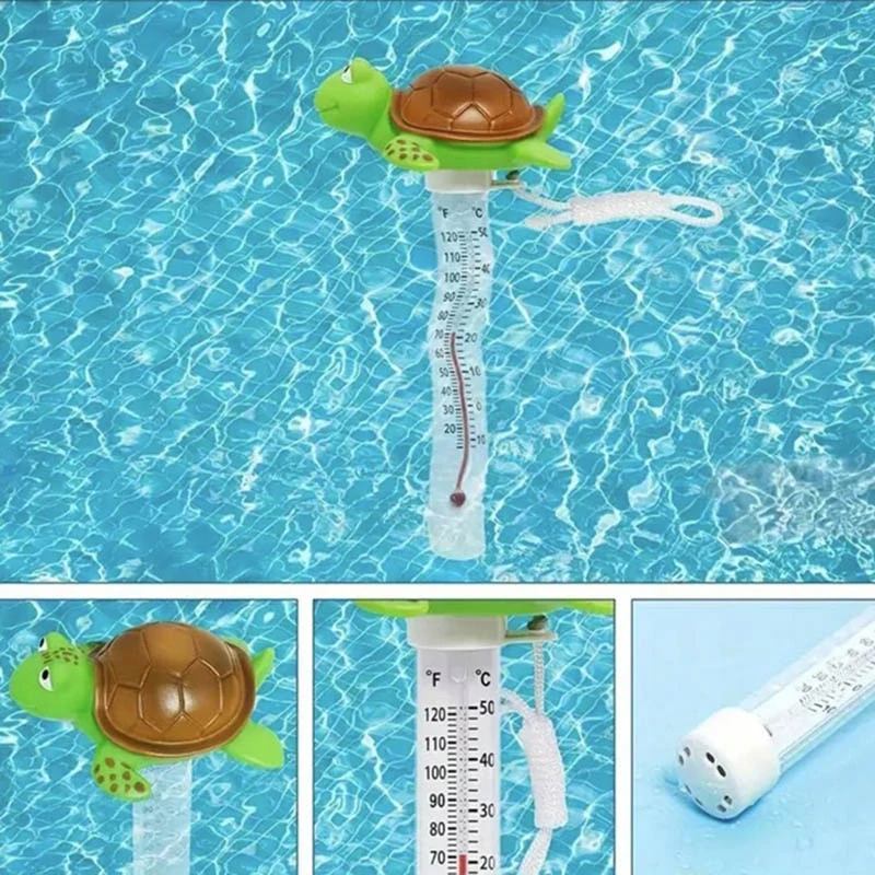 Plávajúci teplomer do bazéna Korytnačka