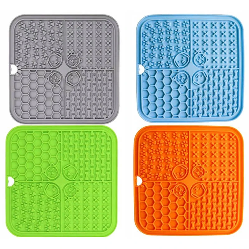 Silikónová spomaľovacia podložka na krmivo pre psa a mačku