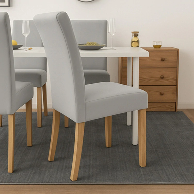 Poťahy na stoličku svetlosivé 6ks