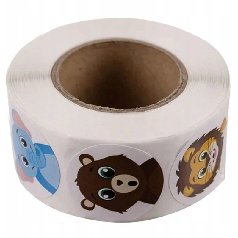 Samolepky pre deti 500 ks – veselé zvieratká na odmeňovanie a motiváciu