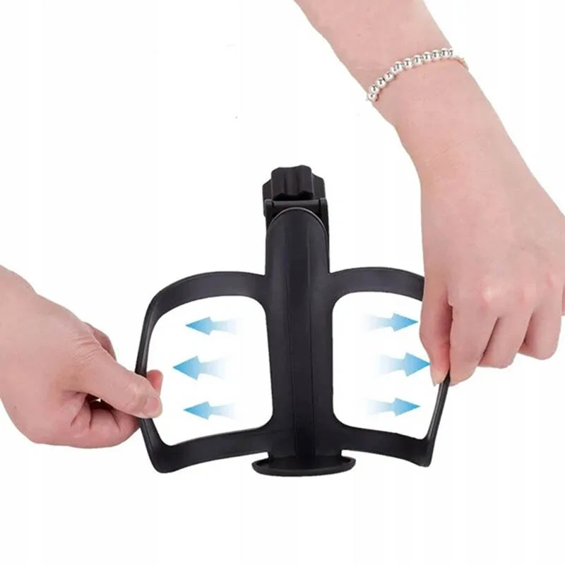 Držiak na fľašu na bicykel, kolobežku, kočiar s otočným uchytením