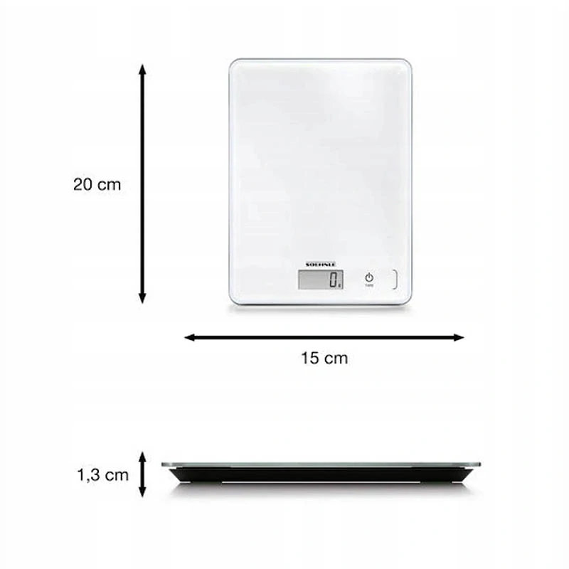 Kuchynská váha Soehnle biela 15 × 20 cm