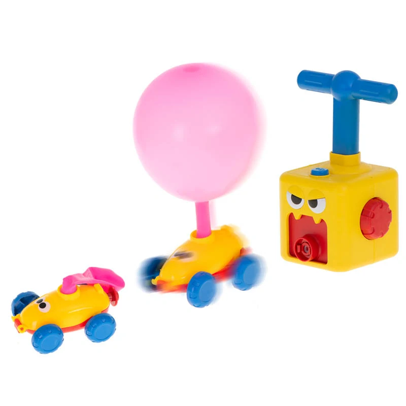 Aerodynamické autíčko s balónovým pohonom a pumpou XXL – 15 dielov