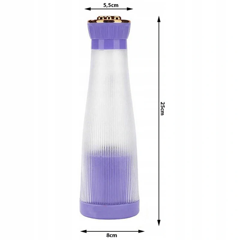 Prenosný smoothie mixér USB bezdrôtový 400ml fialový