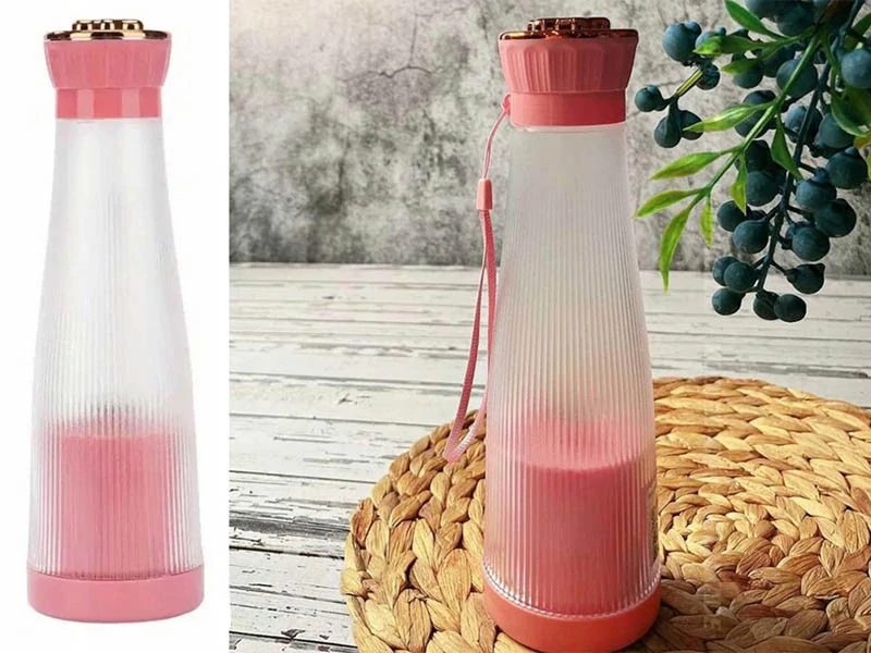 Prenosný smoothie mixér USB bezdrôtový 400ml ružový