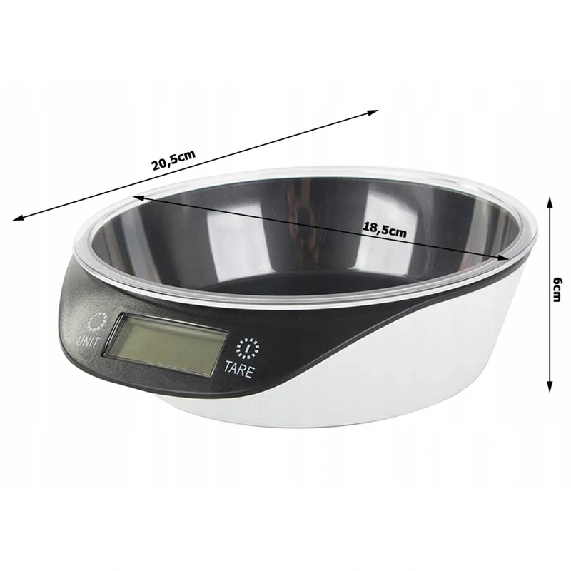 Elektronická kuchynská váha 5 kg čierna