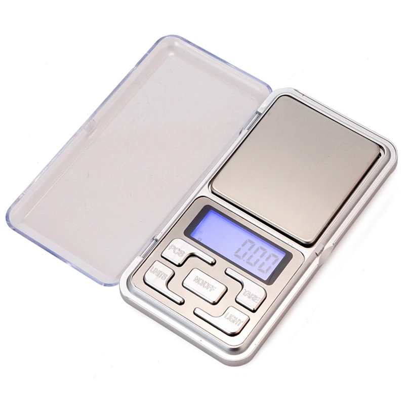 Vrecková elektronická váha 200 g / 0,01 g s LCD displejom