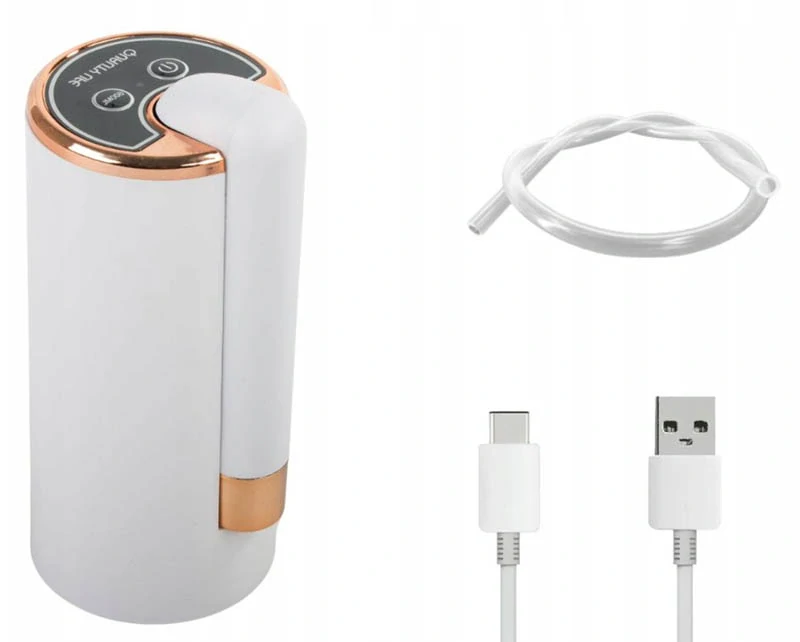 Elektrická pumpa na fľašu na vodu USB biela