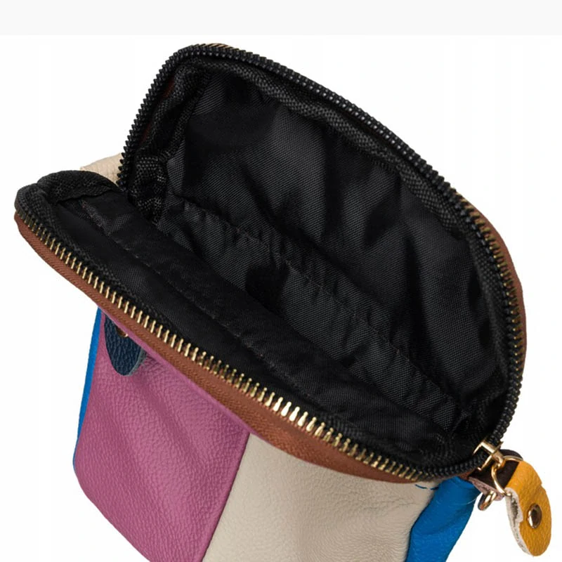 Dámska kožená crossbody kabelka na doklady a telefón CN424