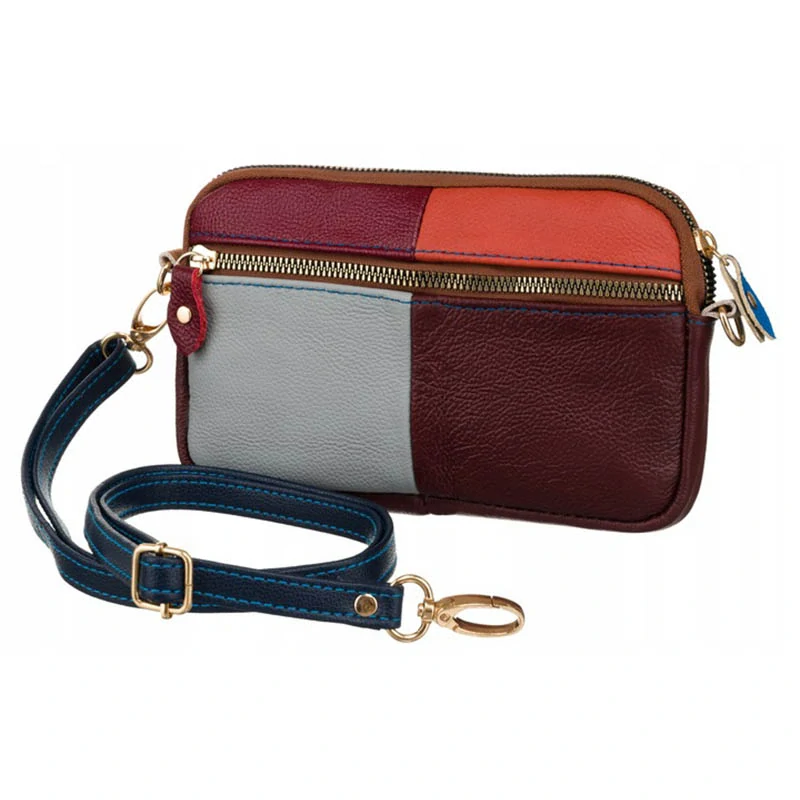 Dámska kožená crossbody kabelka na doklady a telefón CN501
