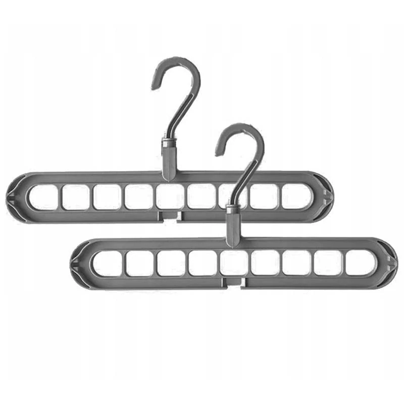 Organizačný vešiak do šatníka 2ks sivý