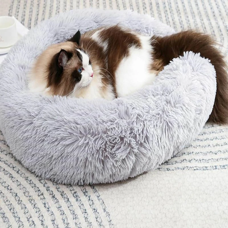 Okrúhly pelech pre psa alebo mačku 55cm sivý