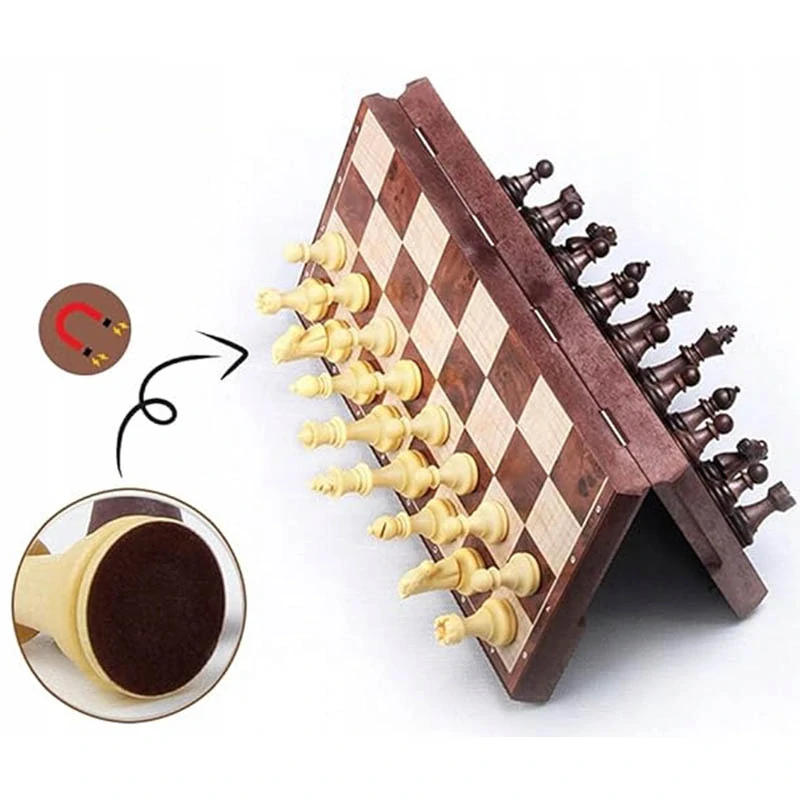 Magnetické skladacie šachy 25 × 25 cm