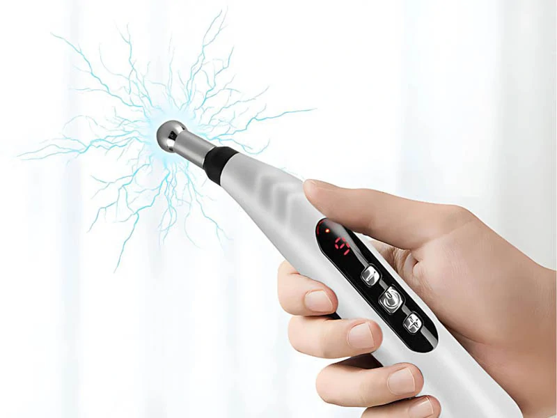 Masážne pero na akupunktúrnu stimuláciu s LCD displejom