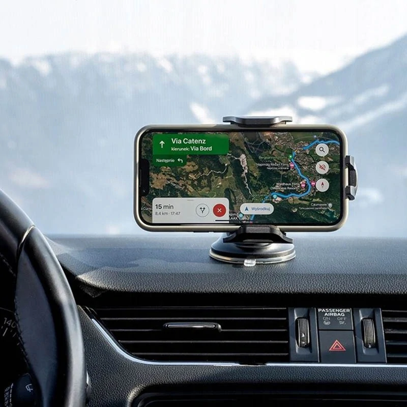 Držiak do auta na telefón na čelné sklo a palubnú dosku