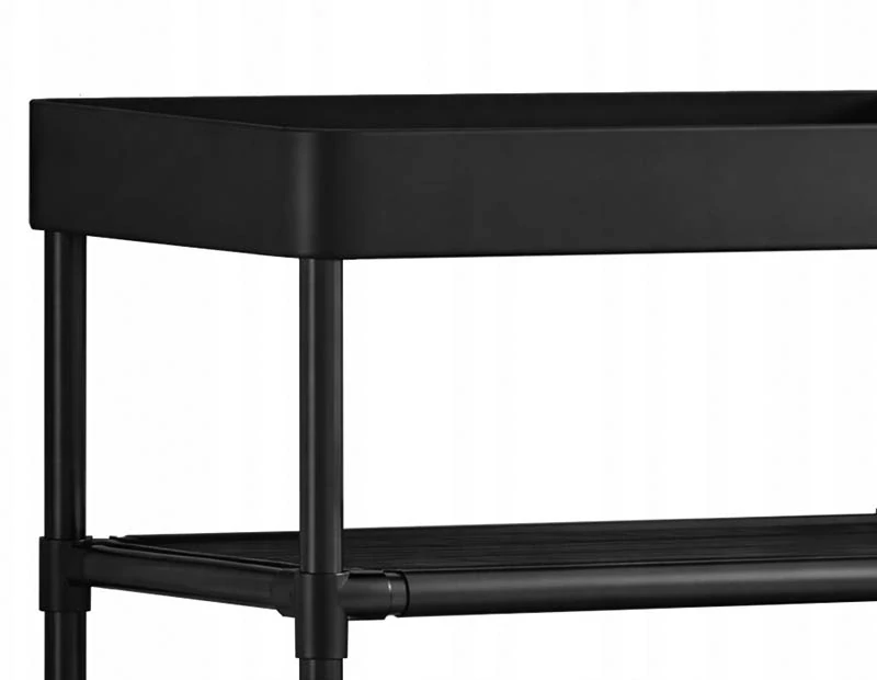 Regál na topánky 82cm čierny