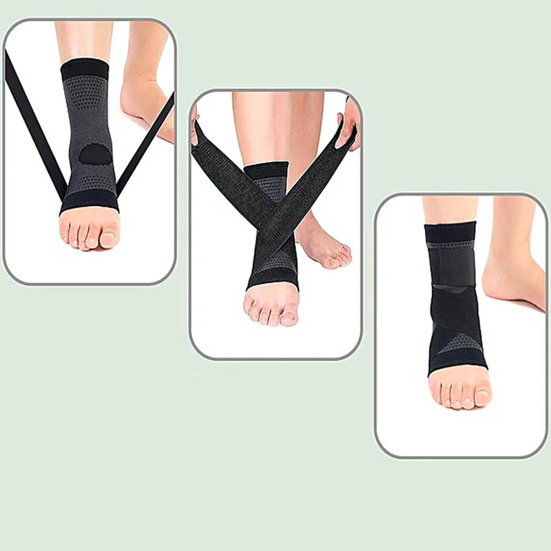 Elastická ortéza na členok s kompresnými pásmi