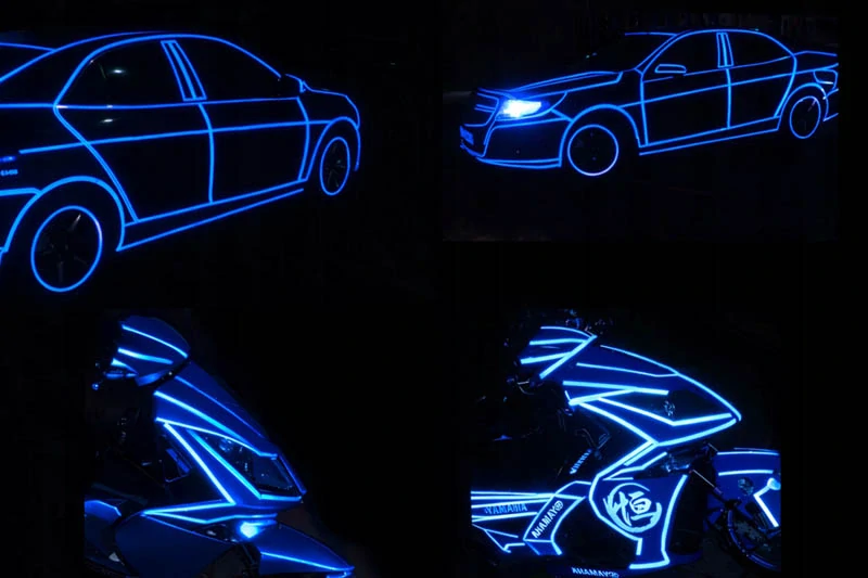 Reflexná páska modrá 1 cm × 8 m