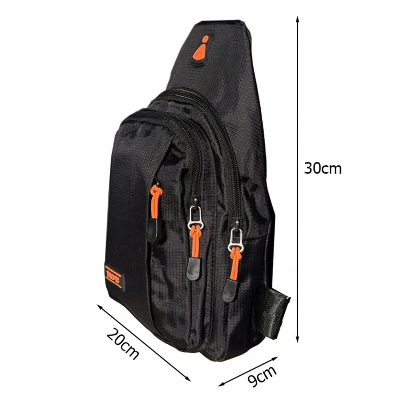 Mestský batoh na jedno rameno čierny