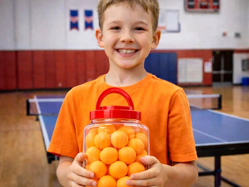 Loptičky na stolný tenis 60 ks oranžové
