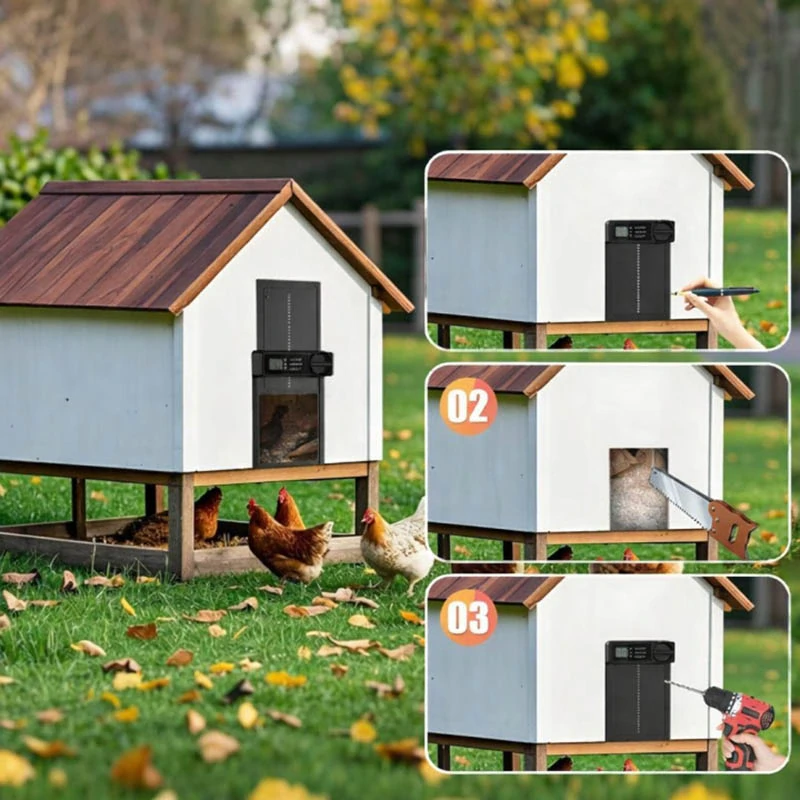 Automatické dvierka do kurína s časovačom