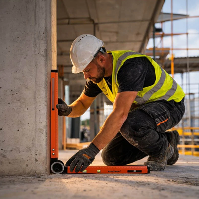 Nastaviteľný uholník s uhlomerom, vodováhou a kružidlom