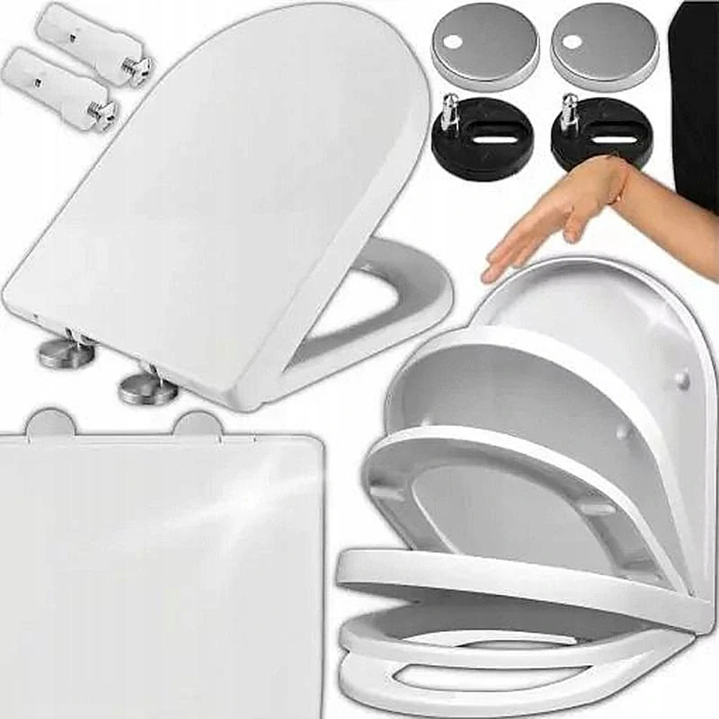 WC doska s pomalým zatváraním biela